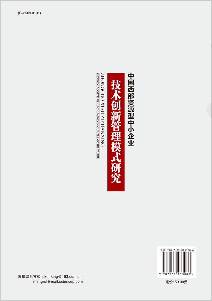 中国西部资源型中小企业技术创新管理模式研究