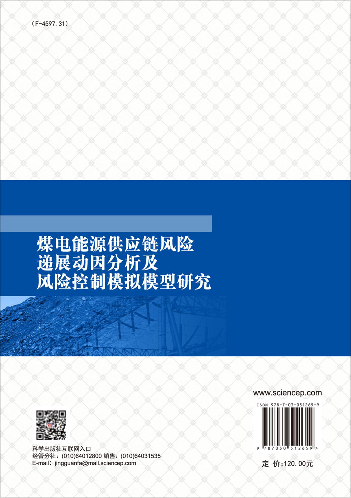 煤电能源供应链风险递展动因分析及风险控制模拟模型研究