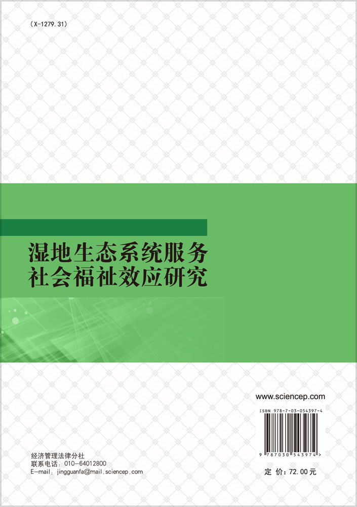 湿地生态系统服务社会福祉效应研究