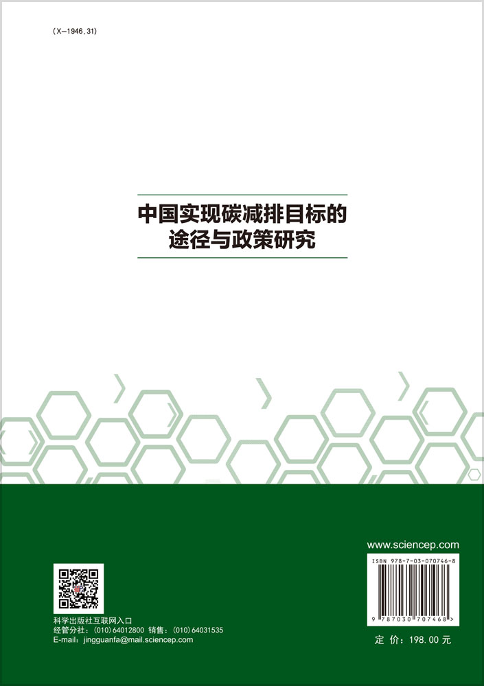 中国实现碳减排目标的途径与政策研究