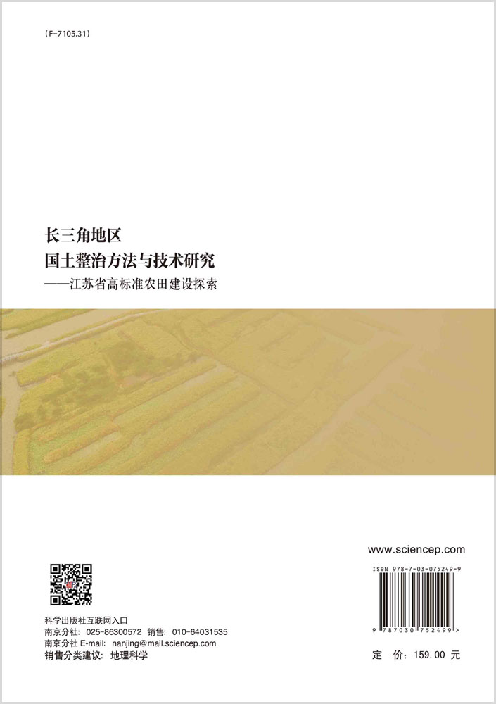 长三角地区国土整治方法与技术研究：江苏省高标准农田建设探索